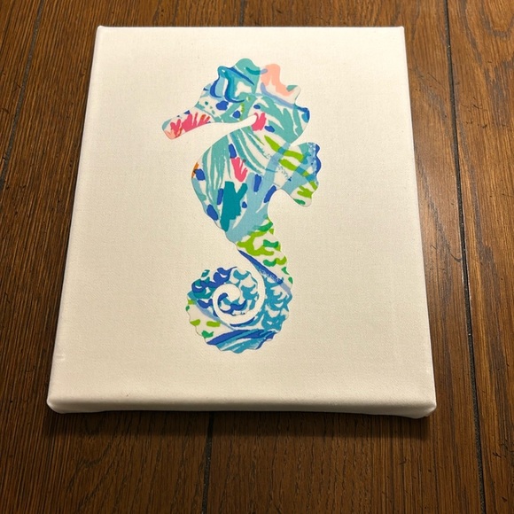 Lilly Pulitzer Mermaid Cove Fabric Wall decor, set of 4 - Picture 5 of 7